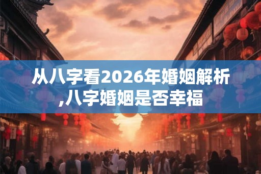 从八字看2026年婚姻解析,八字婚姻是否幸福
