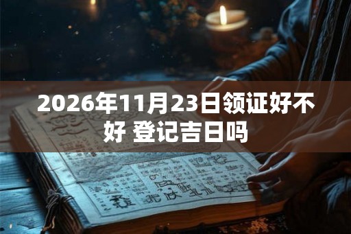 2026年11月23日领证好不好 登记吉日吗