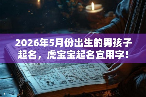 2026年5月份出生的男孩子起名，虎宝宝起名宜用字！
