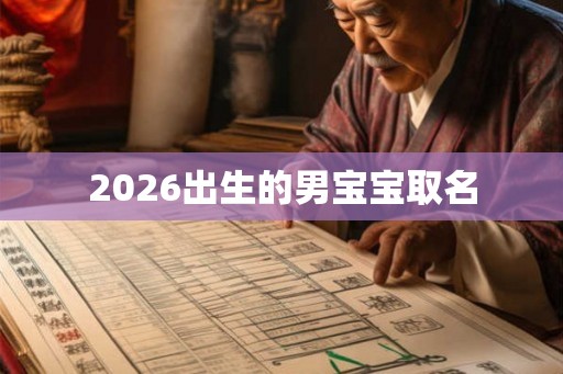 2026出生的男宝宝取名
