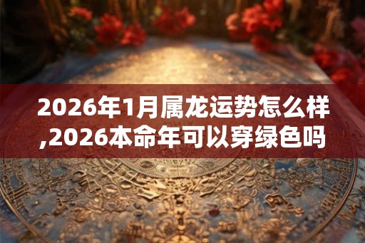 2026年1月属龙运势怎么样,2026本命年可以穿绿色吗