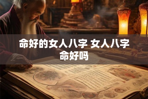 命好的女人八字 女人八字命好吗 命好的女人八字 女人八字命好吗