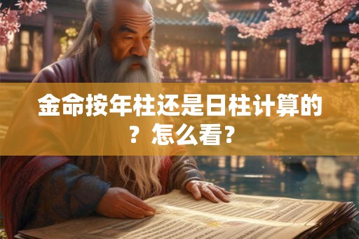 金命按年柱还是日柱计算的?怎么看? 金命按年柱还是日柱计算的?怎么看?