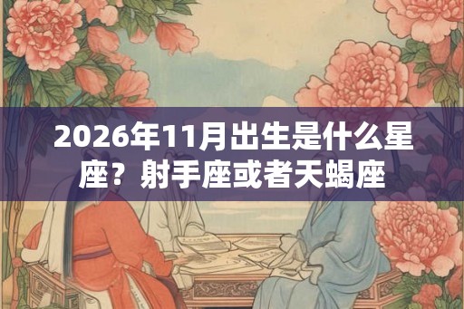 2026年11月出生是什么星座?射手座或者天蝎座 2026年11月出生是什么星座?射手座或者天蝎座