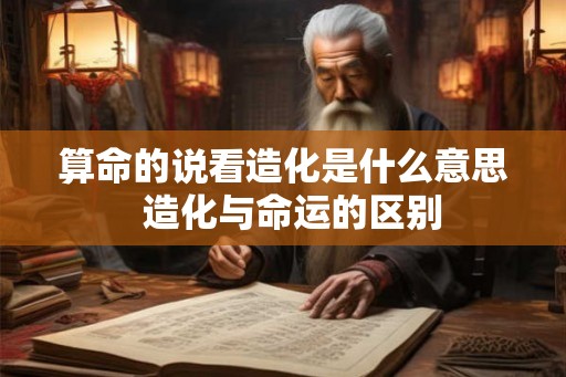算命的说看造化是什么意思  造化与命运的区别