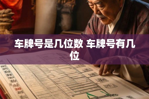 车牌号是几位数 车牌号有几位 车牌号是几位数 车牌号有几位