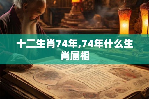 十二生肖74年,74年什么生肖属相