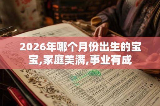 2026年哪个月份出生的宝宝,家庭美满,事业有成