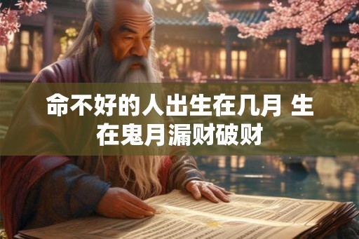 命不好的人出生在几月 生在鬼月漏财破财