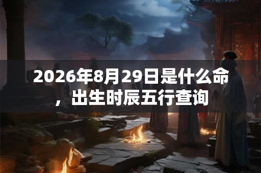 2026年8月29日是什么命,出生时辰五行查询 2026年8月29日是什么命,出生时辰五行查询