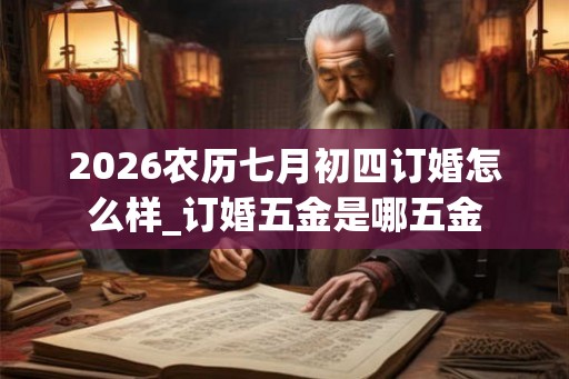 2026农历七月初四订婚怎么样_订婚五金是哪五金