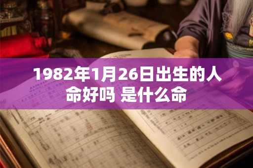 1982年1月26日出生的人命好吗 是什么命