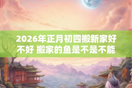 2026年正月初四搬新家好不好 搬家的鱼是不是不能杀
