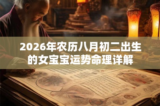 2026年农历八月初二出生的女宝宝运势命理详解
