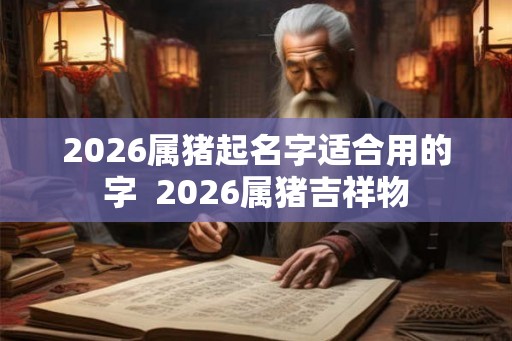 2026属猪起名字适合用的字  2026属猪吉祥物