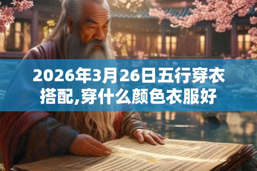 2026年3月26日五行穿衣搭配,穿什么颜色衣服好 2026年3月26日五行穿衣搭配,穿什么颜色衣服好