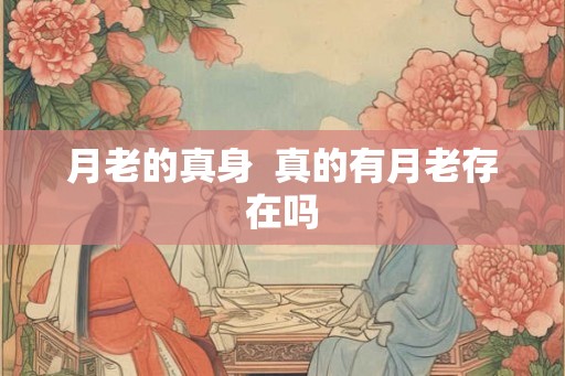 月老的真身 真的有月老存在吗 月老的真身 真的有月老存在吗