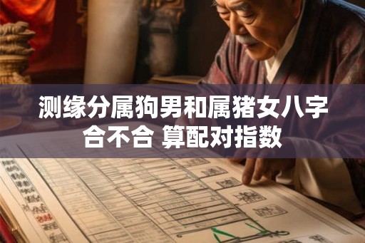 测缘分属狗男和属猪女八字合不合 算配对指数
