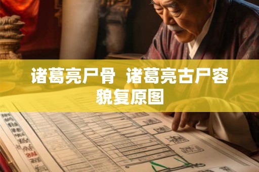 诸葛亮尸骨  诸葛亮古尸容貌复原图