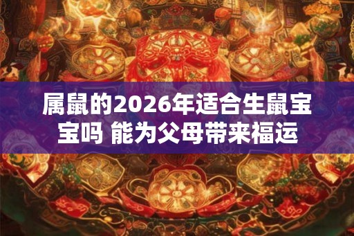 属鼠的2026年适合生鼠宝宝吗 能为父母带来福运