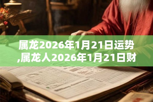 属龙2026年1月21日运势,属龙人2026年1月21日财运,生肖龙2026年1月21日运势 属龙2026年1月21日运势,属龙人2026年1月21日财运,生肖龙2026年1月21日运势
