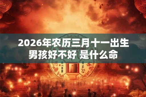 2026年农历三月十一出生男孩好不好 是什么命