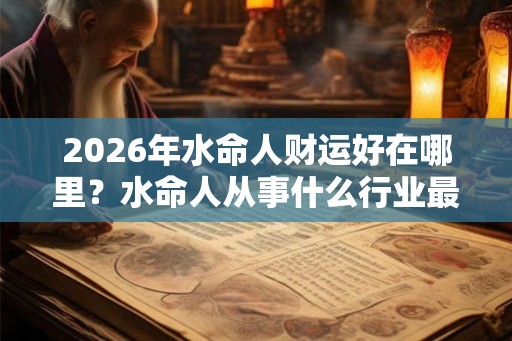 2026年水命人财运好在哪里?水命人从事什么行业最旺财运? 2026年水命人财运好在哪里?水命人从事什么行业最旺财运?