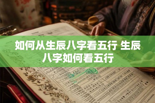 如何从生辰八字看五行 生辰八字如何看五行