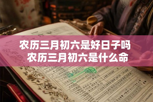 农历三月初六是好日子吗  农历三月初六是什么命