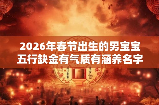 2026年春节出生的男宝宝五行缺金有气质有涵养名字大全