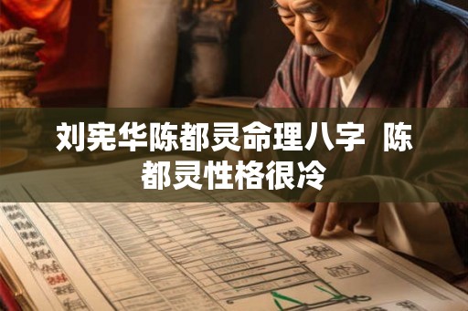 刘宪华陈都灵命理八字  陈都灵性格很冷