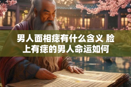 男人面相痣有什么含义 脸上有痣的男人命运如何 男人面相痣有什么含义 脸上有痣的男人命运如何