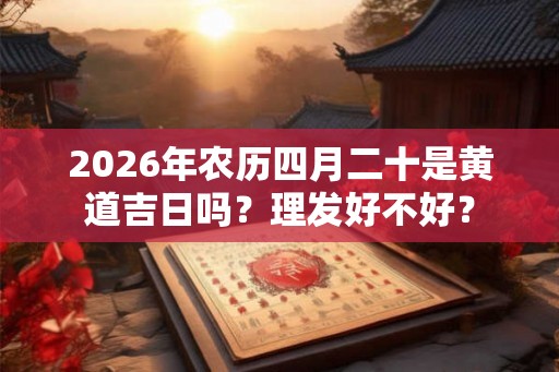 2026年农历四月二十是黄道吉日吗？理发好不好？