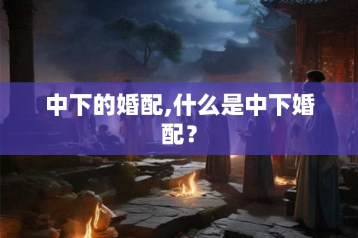 中下的婚配,什么是中下婚配？