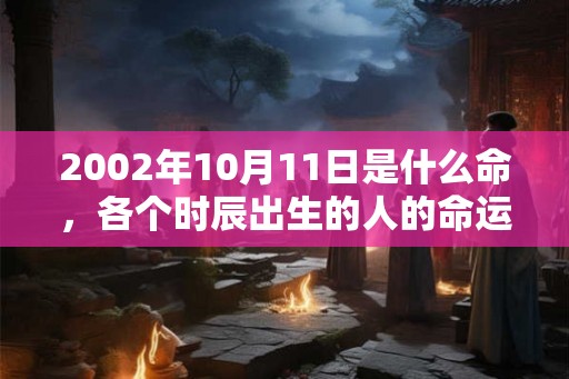 2002年10月11日是什么命，各个时辰出生的人的命运