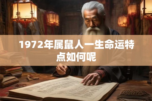 1972年属鼠人一生命运特点如何呢 1972年属鼠人一生命运特点如何呢