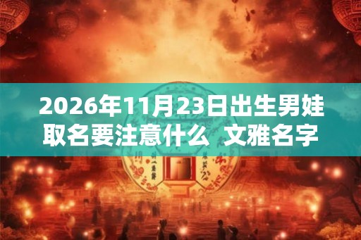 2026年11月23日出生男娃取名要注意什么  文雅名字解析