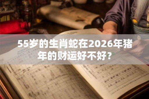 55岁的生肖蛇在2026年猪年的财运好不好? 55岁的生肖蛇在2026年猪年的财运好不好?