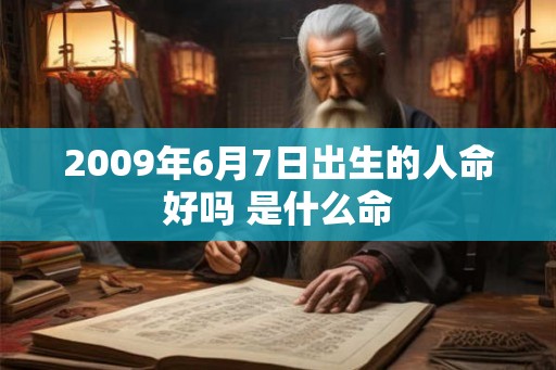 2009年6月7日出生的人命好吗 是什么命