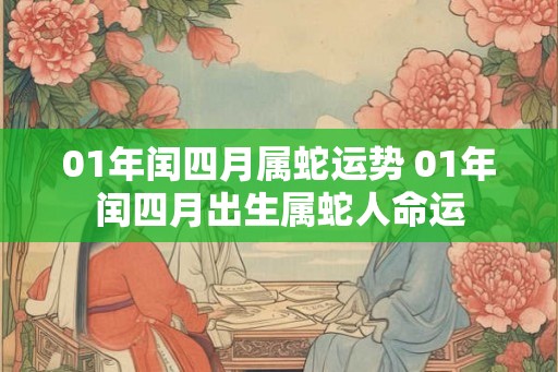 01年闰四月属蛇运势 01年闰四月出生属蛇人命运 01年闰四月属蛇运势 01年闰四月出生属蛇人命运
