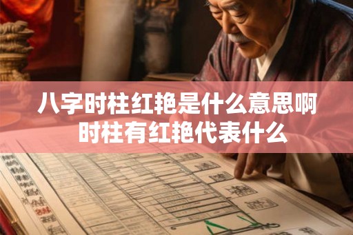 八字时柱红艳是什么意思啊 时柱有红艳代表什么 八字时柱红艳是什么意思啊 时柱有红艳代表什么