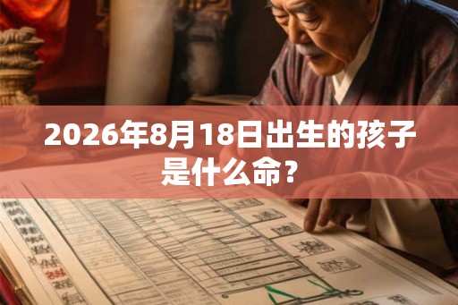 2026年8月18日出生的孩子是什么命? 2026年8月18日出生的孩子是什么命?