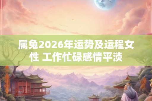 属兔2026年运势及运程女性 工作忙碌感情平淡 属兔2026年运势及运程女性 工作忙碌感情平淡