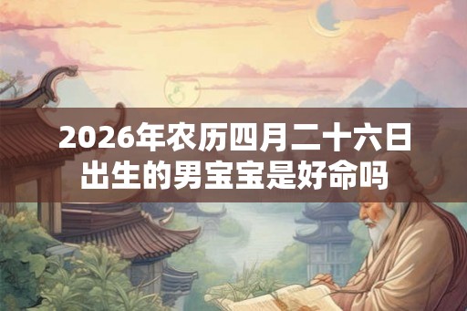2026年农历四月二十六日出生的男宝宝是好命吗 2026年农历四月二十六日出生的男宝宝是好命吗