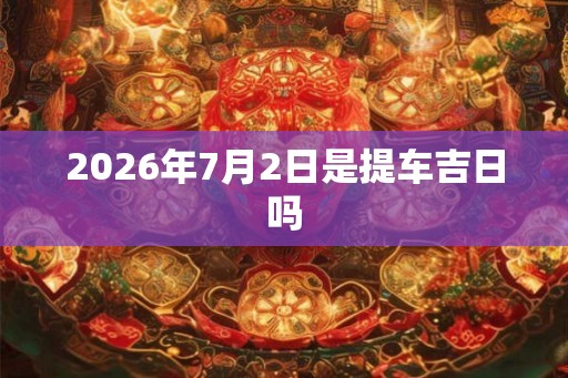 2026年7月2日是提车吉日吗