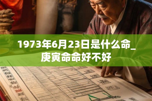1973年6月23日是什么命_庚寅命命好不好