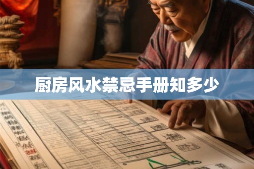 厨房风水禁忌手册知多少