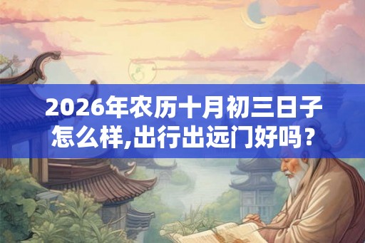 2026年农历十月初三日子怎么样,出行出远门好吗？