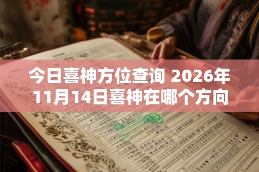 今日喜神方位查询 2026年11月14日喜神在哪个方向