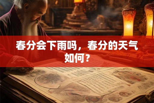 春分会下雨吗，春分的天气如何？